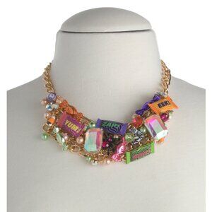 Betsey Johnson Glow in the Dark Candy Statement Necklace
